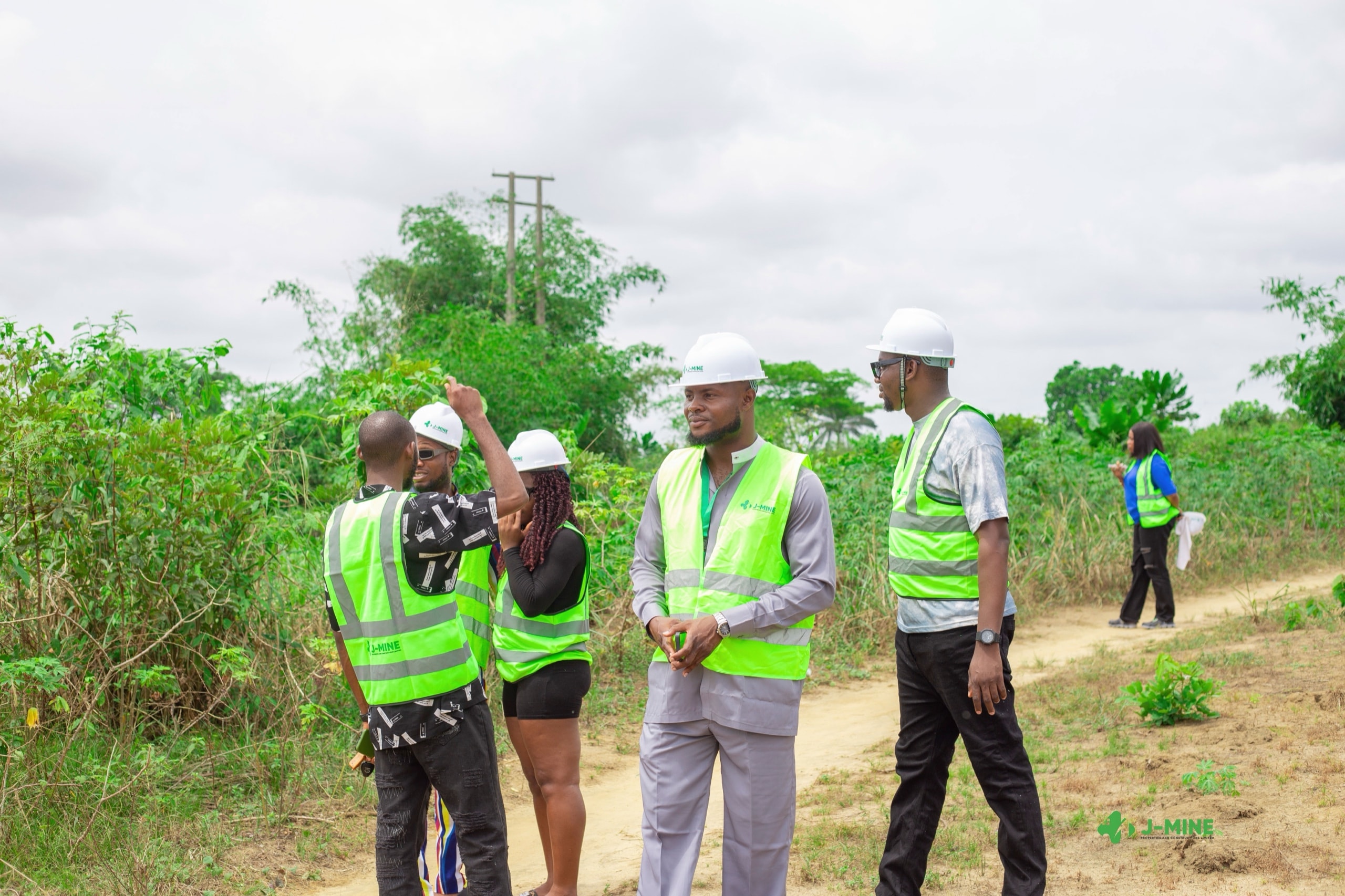J-MINE team on a site visit